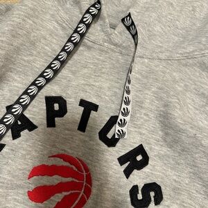 NBA Gray Hoodie with Black Raptors Logo